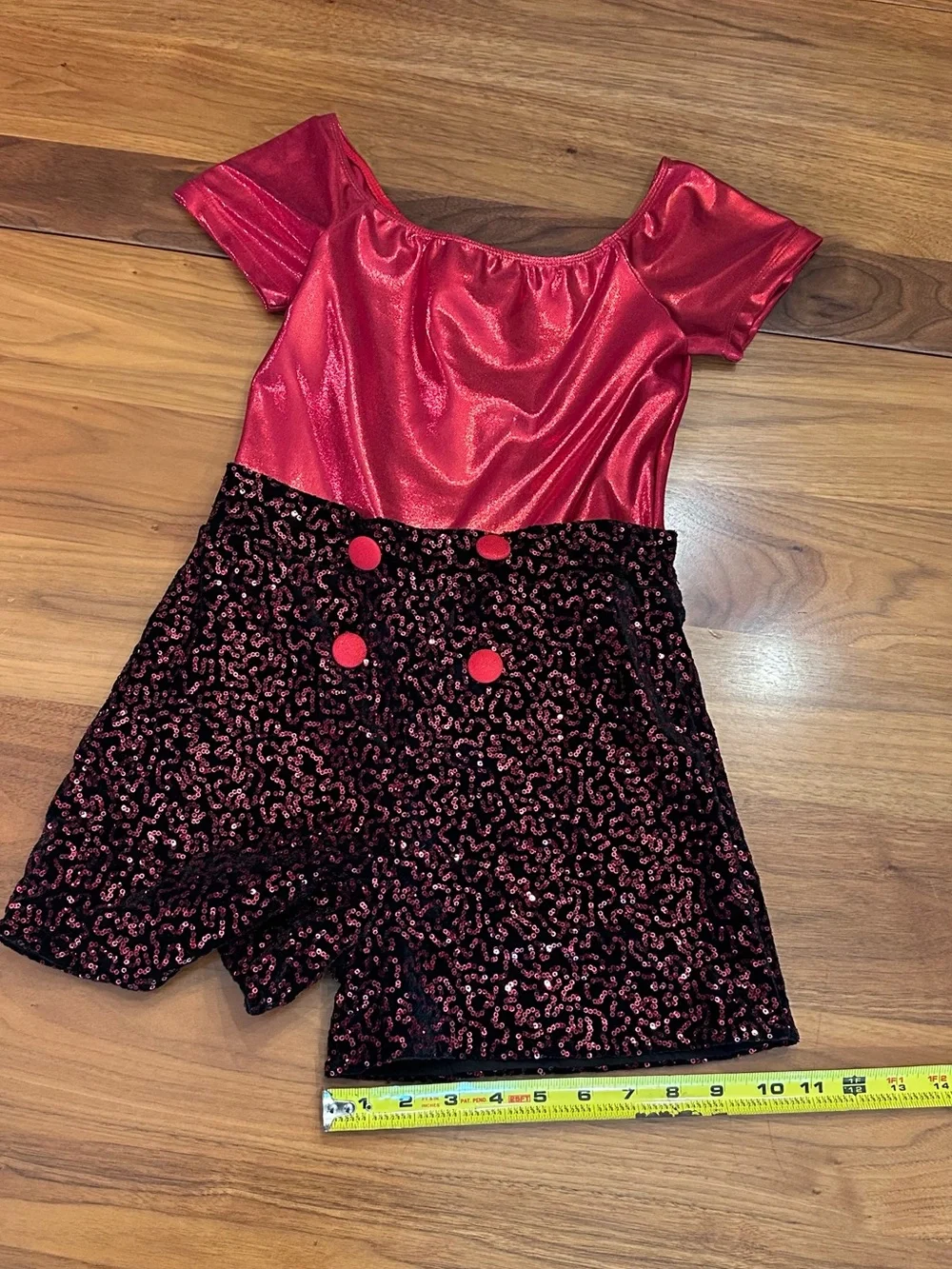 Sparkling Red Sequin Dance Dress for Kids - Worn once